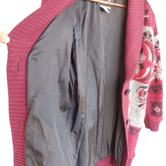 Vintage Lilly of California Wool Blend Heavy Cardigan Sweater - Picture 4 of 8